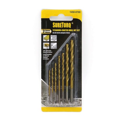 Titanium-Coated Drill Bit Sets