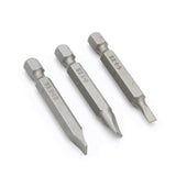 Assorted Slotted Power Bits 2" Card