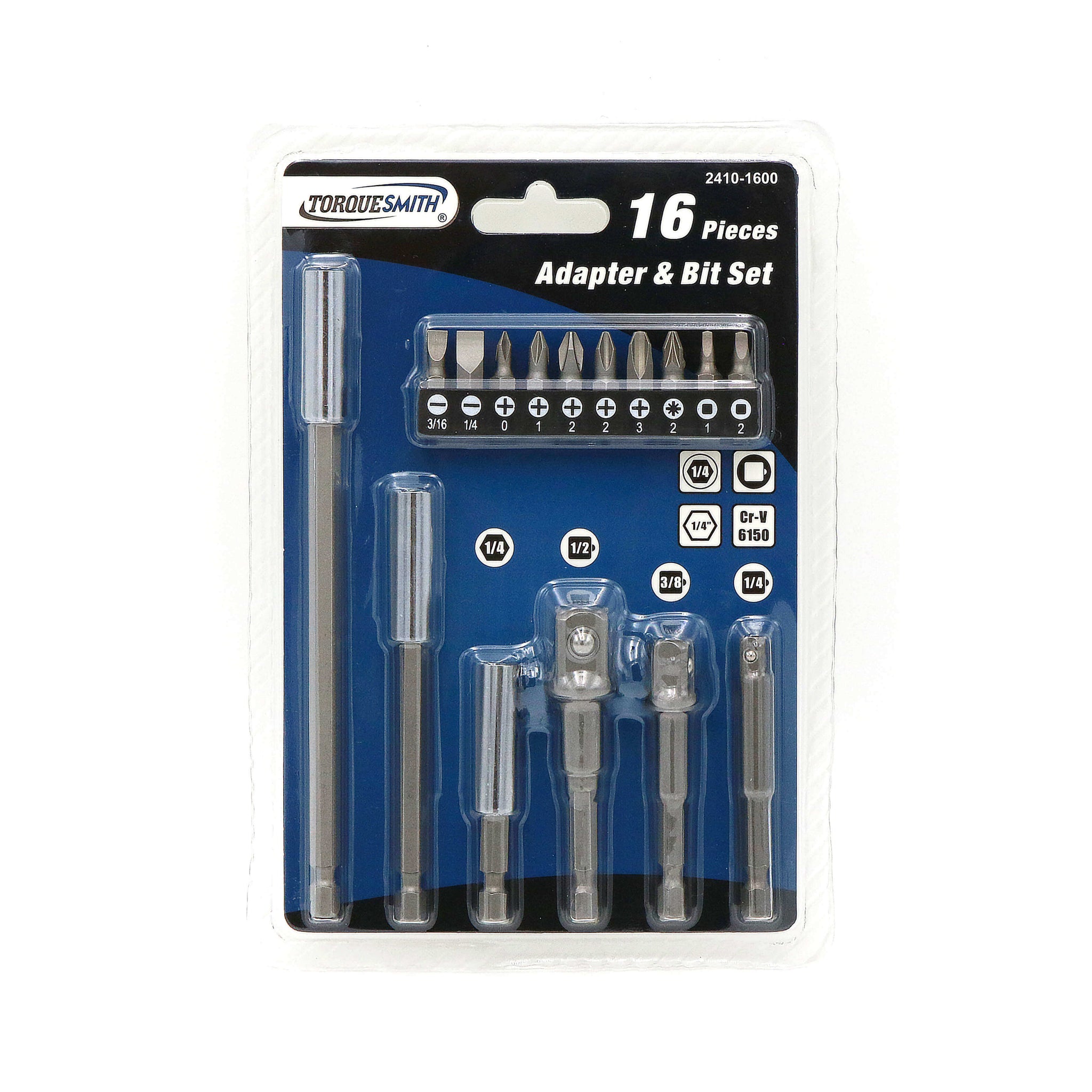 TorqueSmith 16Pcs Adapter And Bit Set – Suretorq