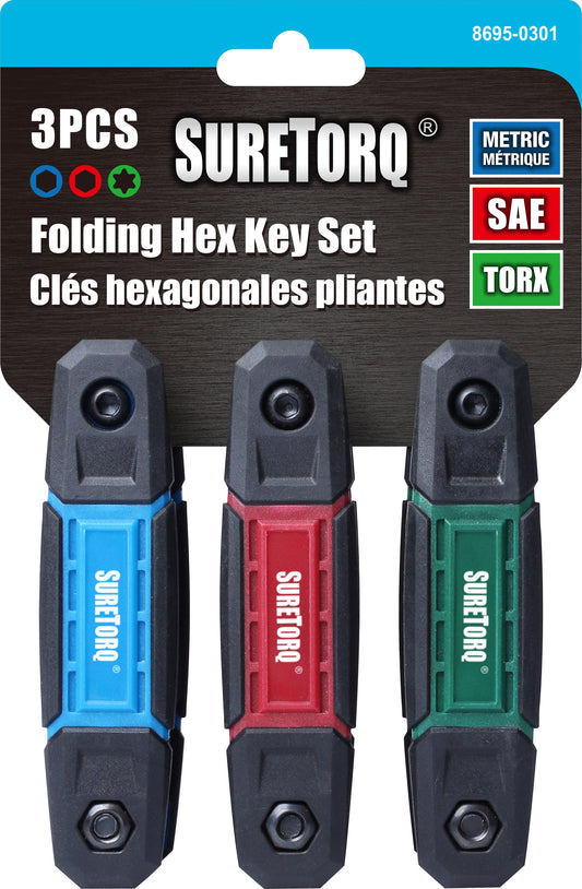 Jeu de clés Allen pliantes