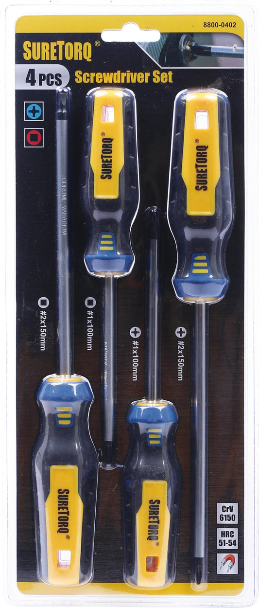 4 Piece Screwdriver Set