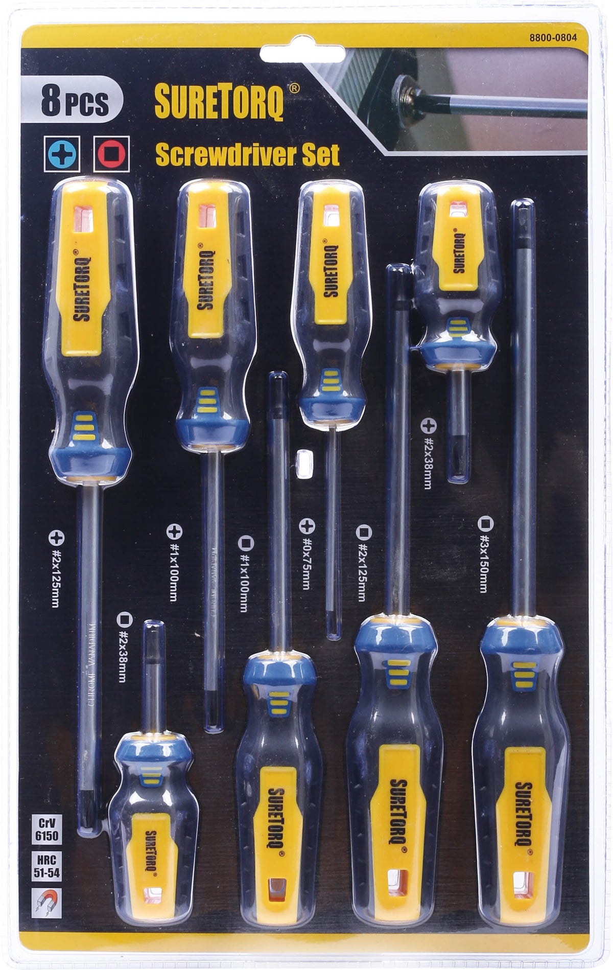 8 Piece Screwdriver Set